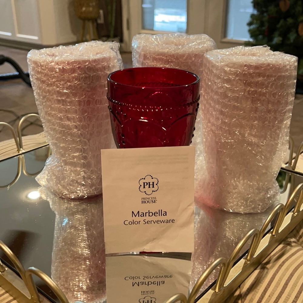 Marbella 4 piece goblets.